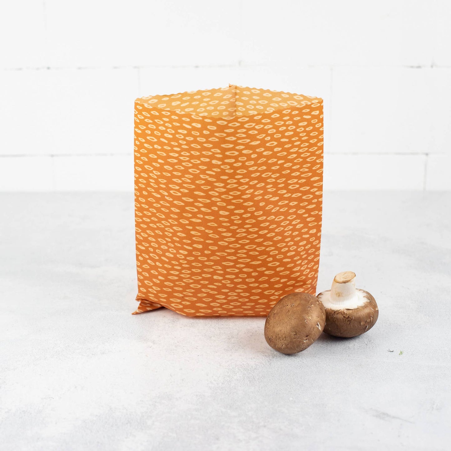 Fin pose i bivoks til oppbevaring av mat 20x24 cm