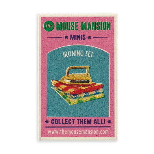 Dukkehus miniatyrer - Strykesett i fyrstikkeske (skala 1:12)