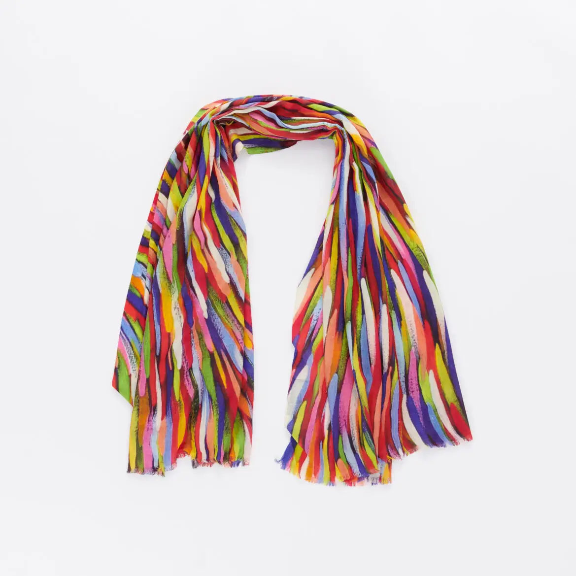 Lekkert mykt skjerf i ull/silkeblanding. 80/20. nr4572