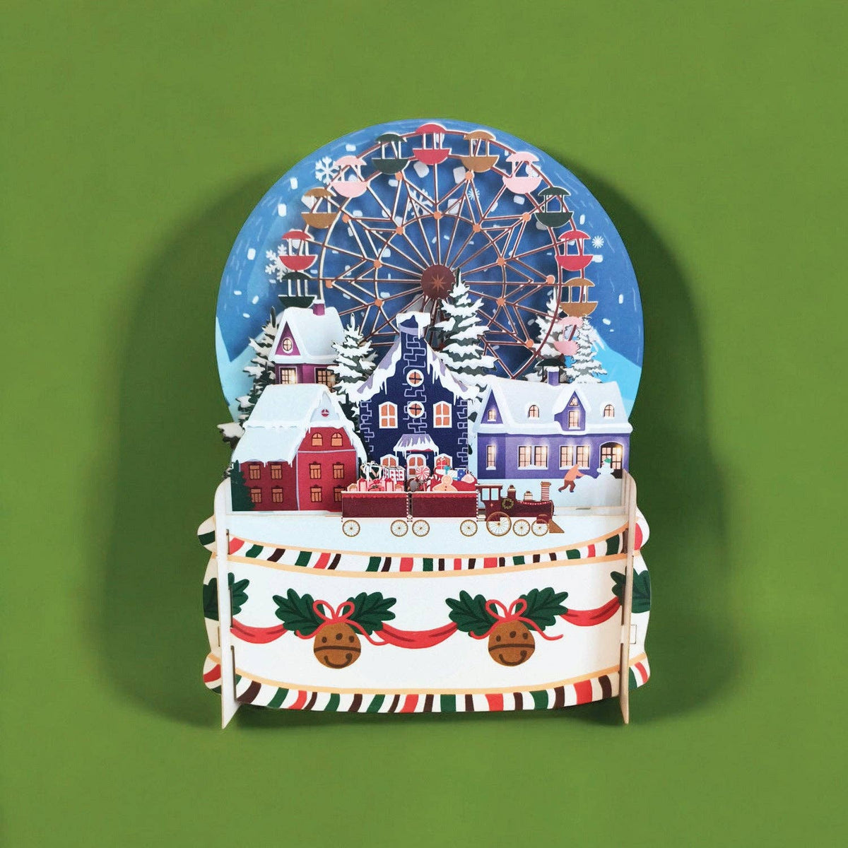 3D-julekort med julelandsby