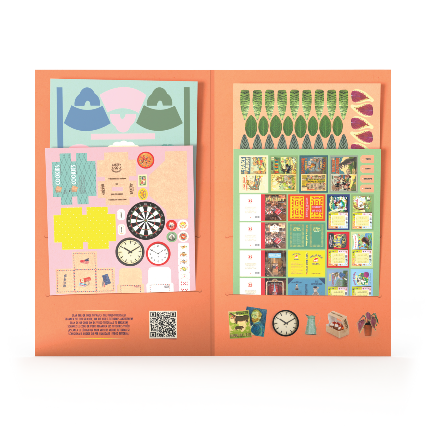 DIY -sett i papir, Stue