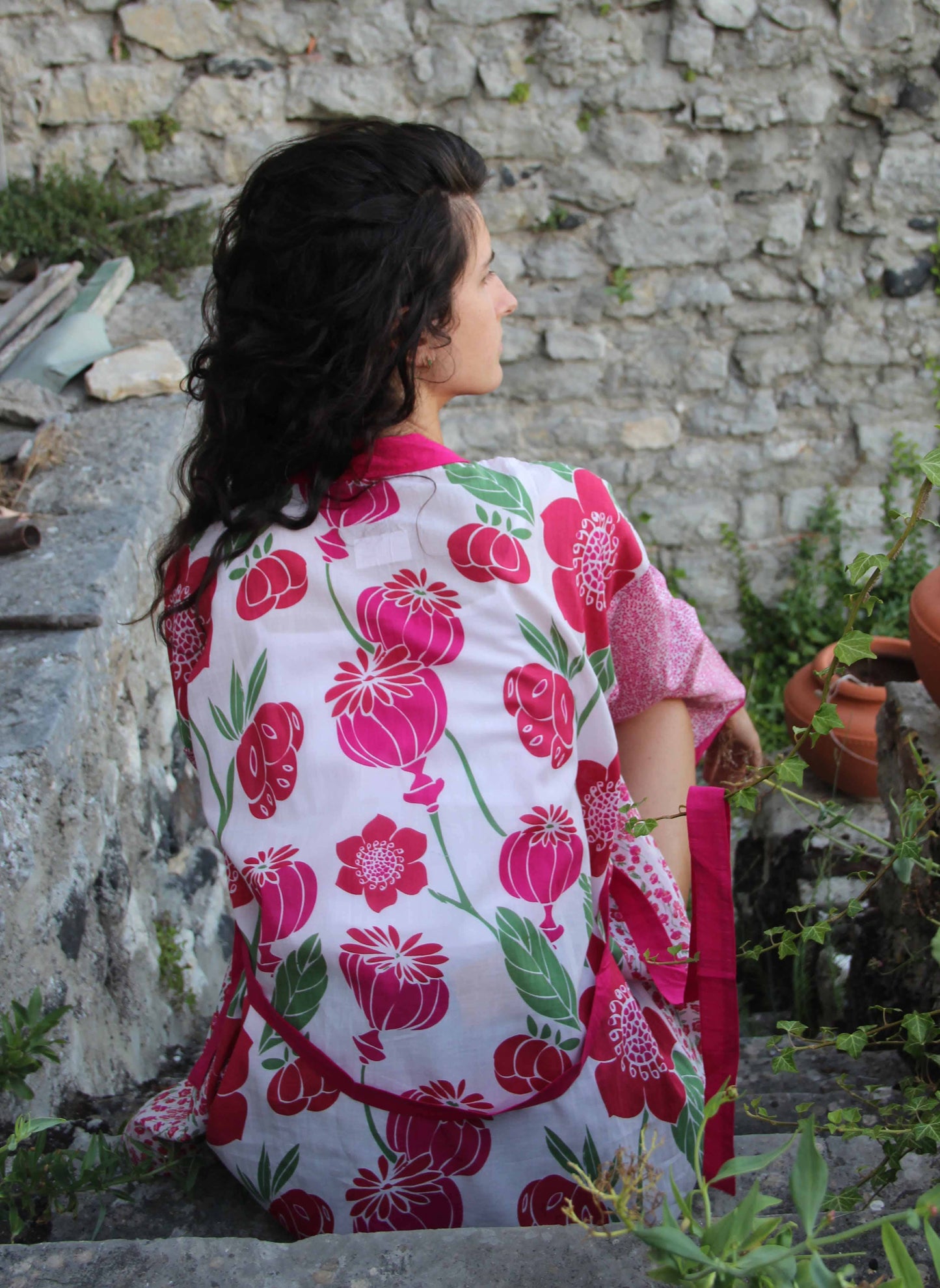 Anemone Rød kimono