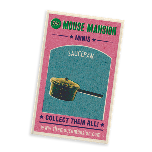 Dukkehus miniaturer -  gryte med lokk i fyrstikkeske(skala 1:12)