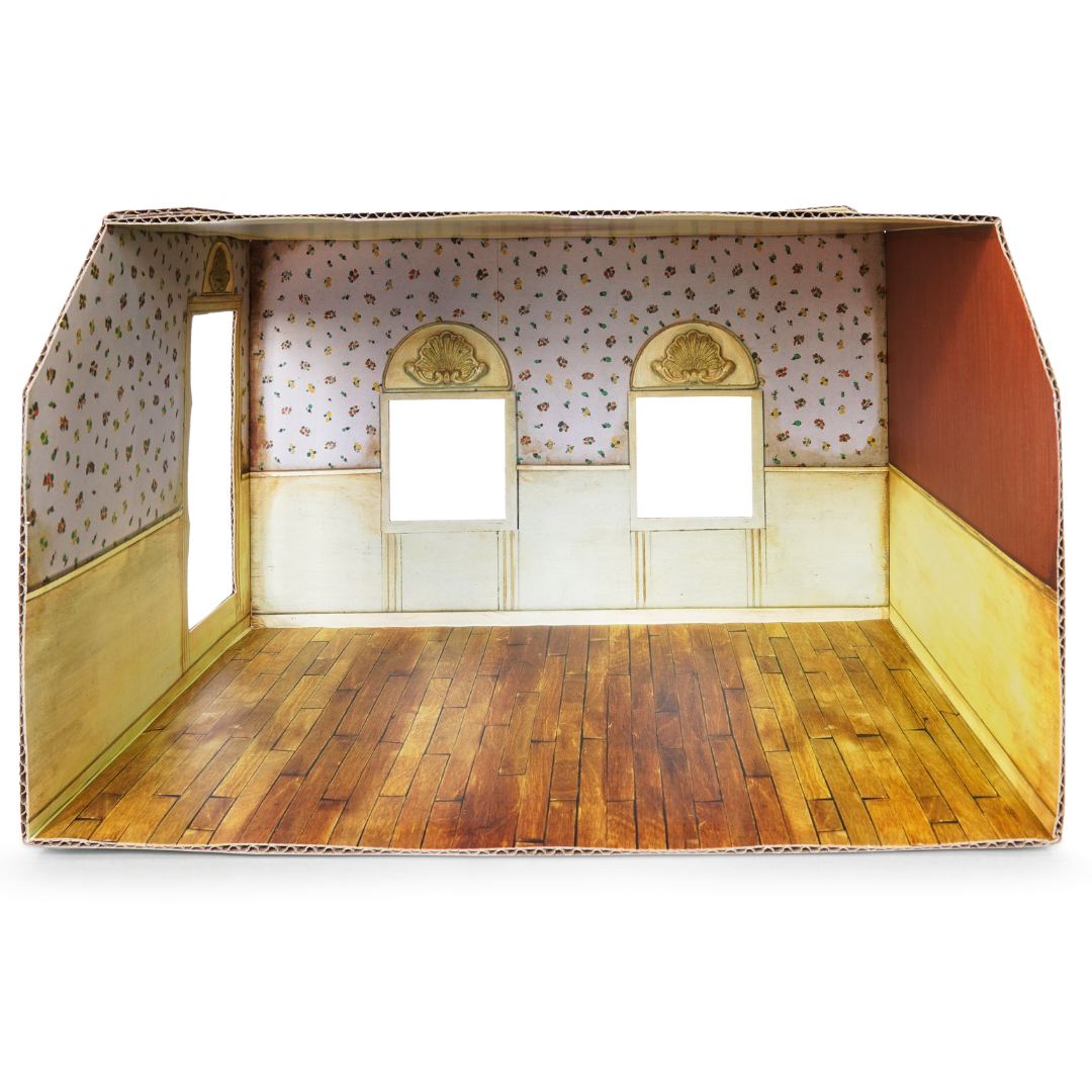 DIY- dukkehus i papp, Stue