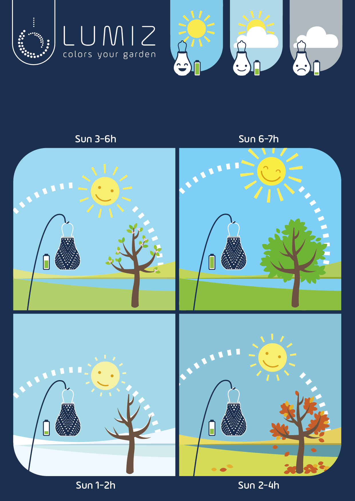 Lanterne Topaze Krone - 40 cm - Guld