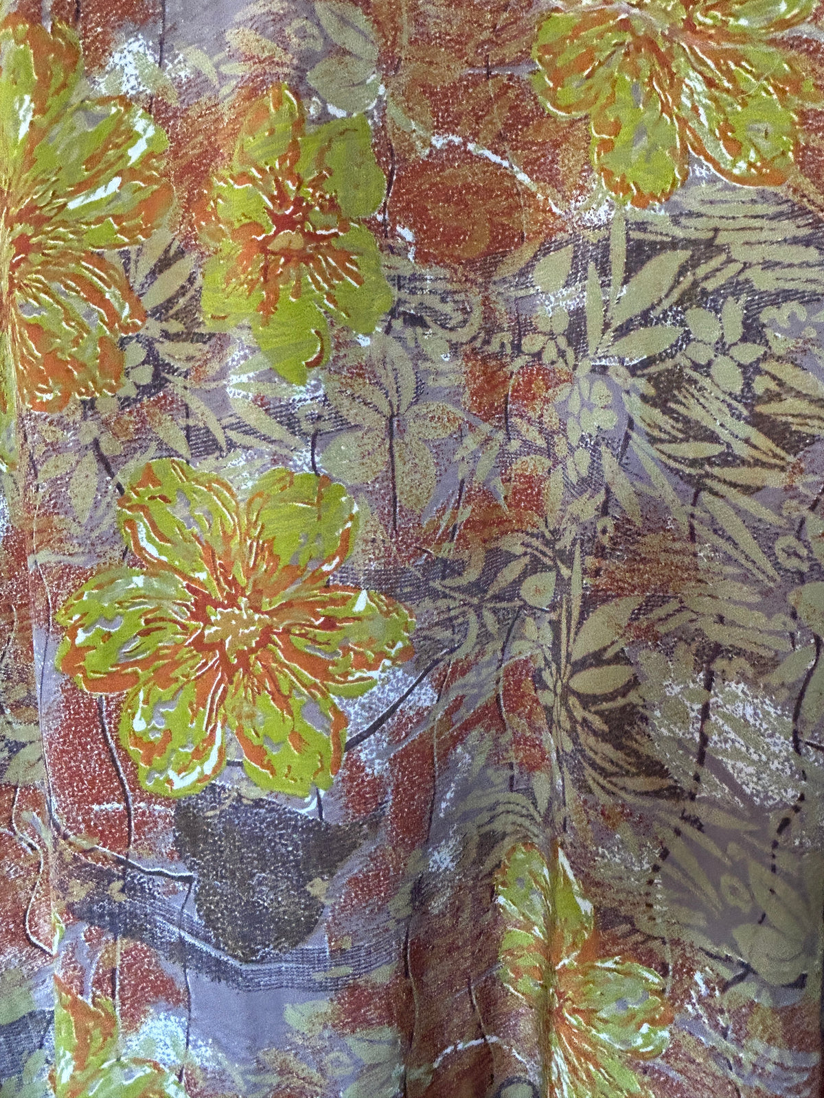 Kimono av resirkulert sarisilke