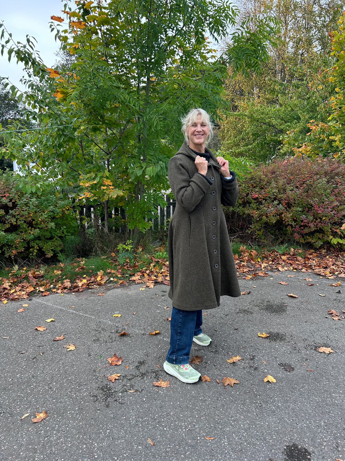 Hettekåpe fra Olars Ulla – oliven