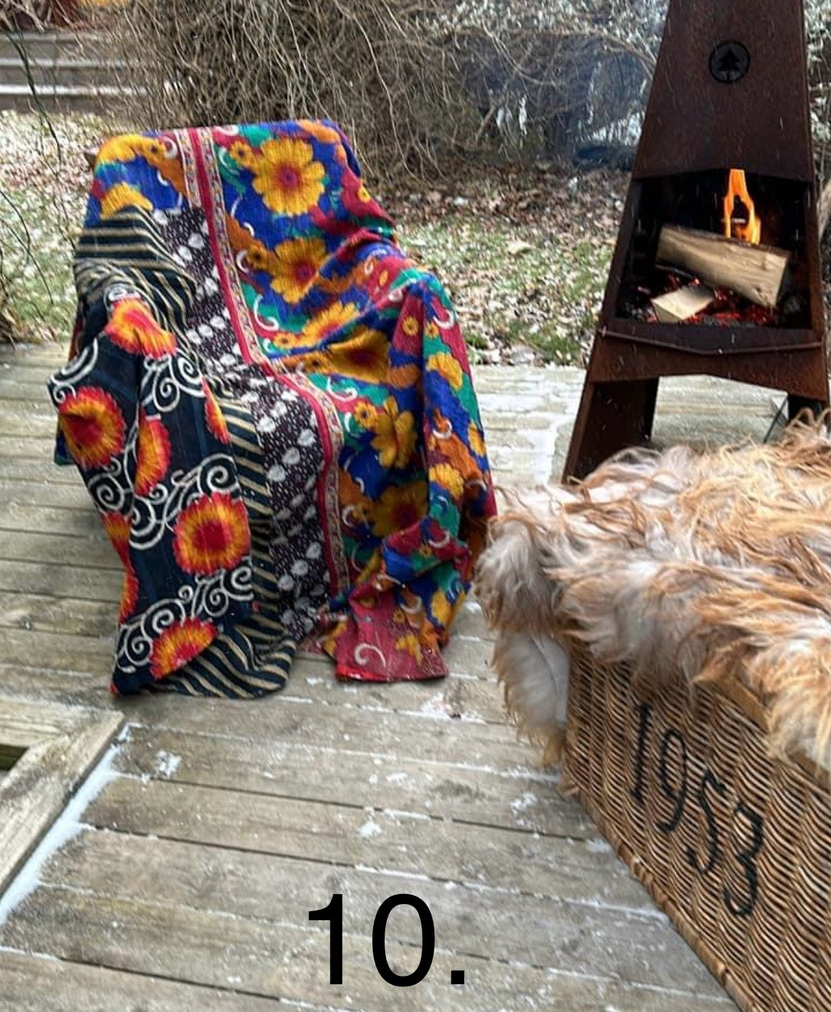 Kanthateppe 10. Mål 185x247 cm.