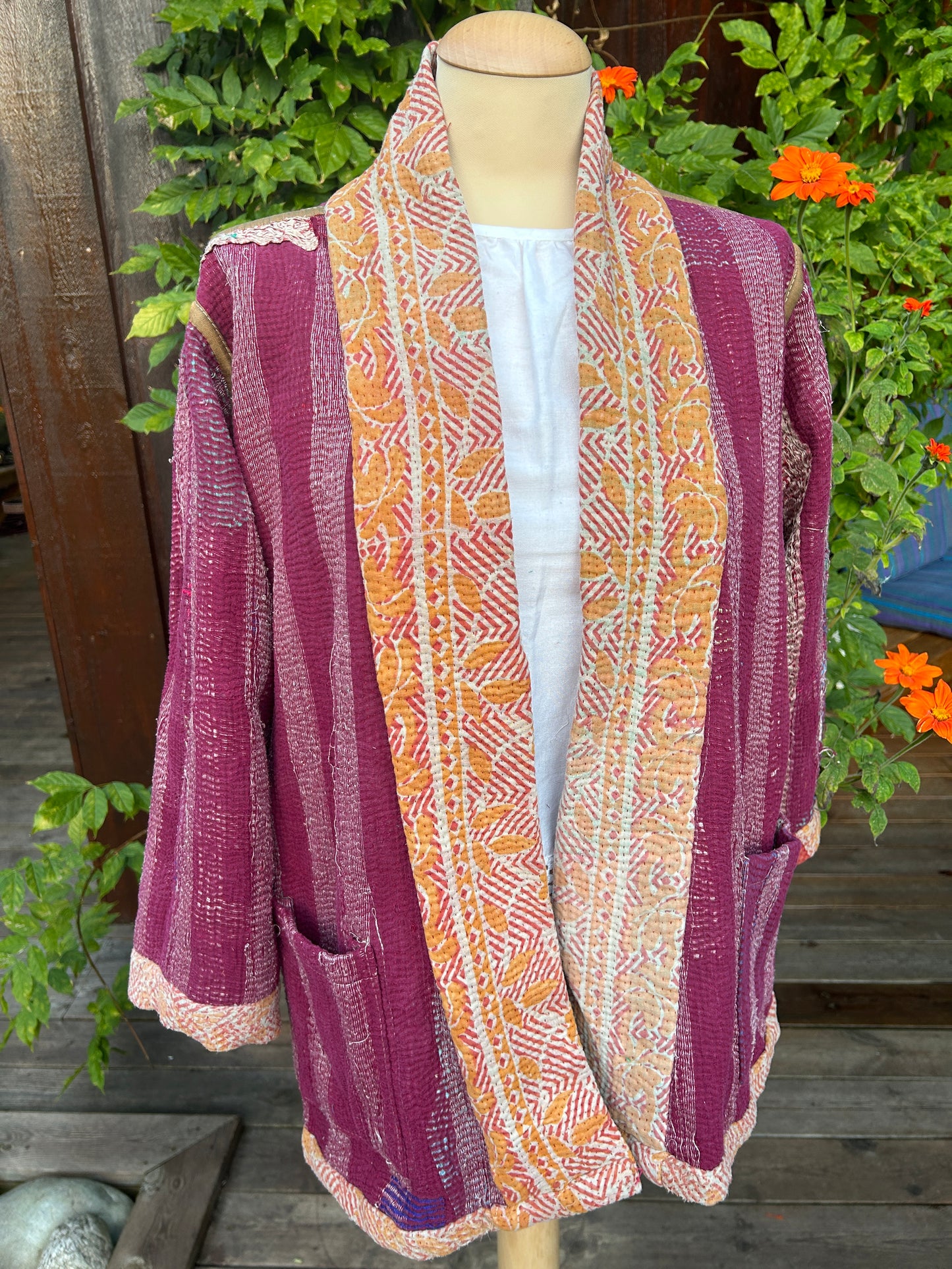 Kantha blazer.Onesize.Vendbar.