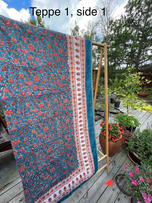 Indian Block Print Soft Cotton Quilt Blanket-Handmade Dohar Meghcraft