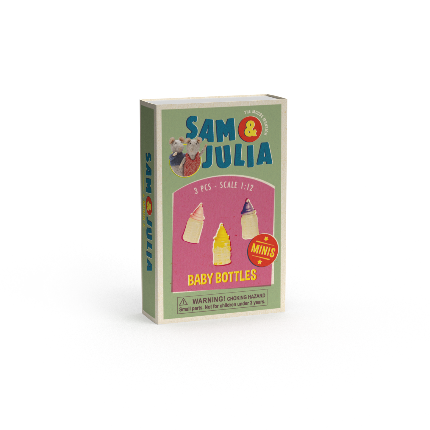 Dukkehusminiaturer til børn - tåteflasker (skala 1:12)