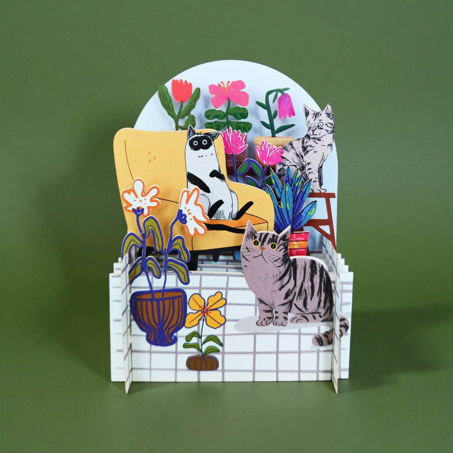 Miniature Verden pop op-kort - Kat