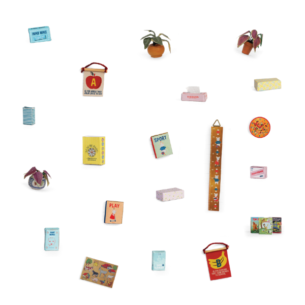 DIY-sett i papir, Babyens rom