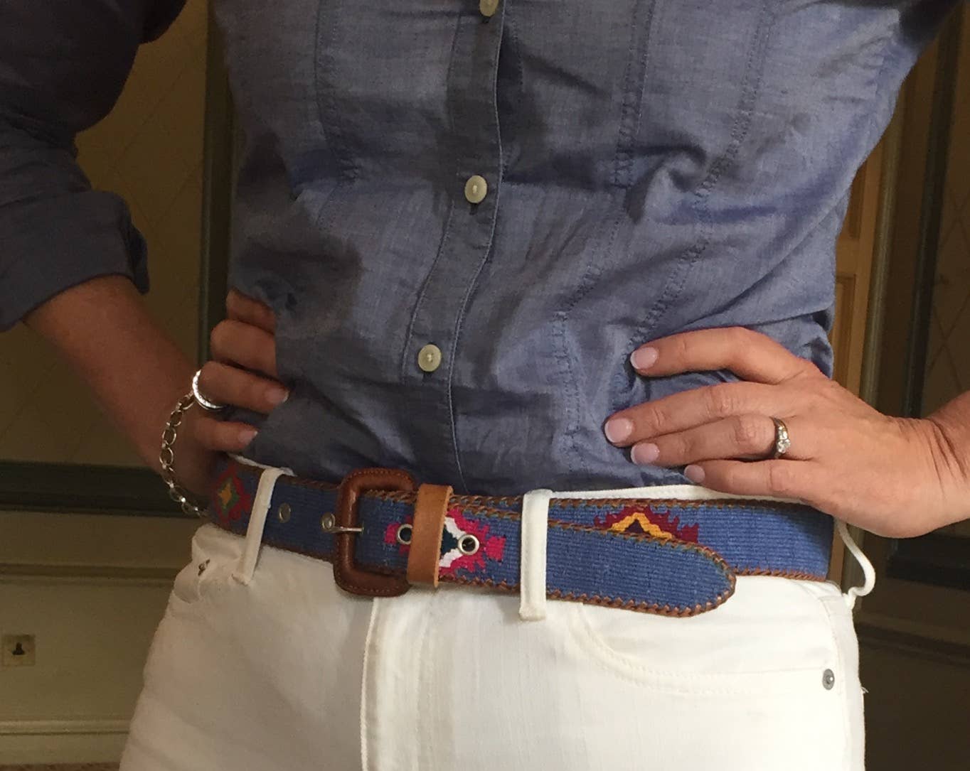 Rosa Polo Bælte: S (waist 30″ & 32″)