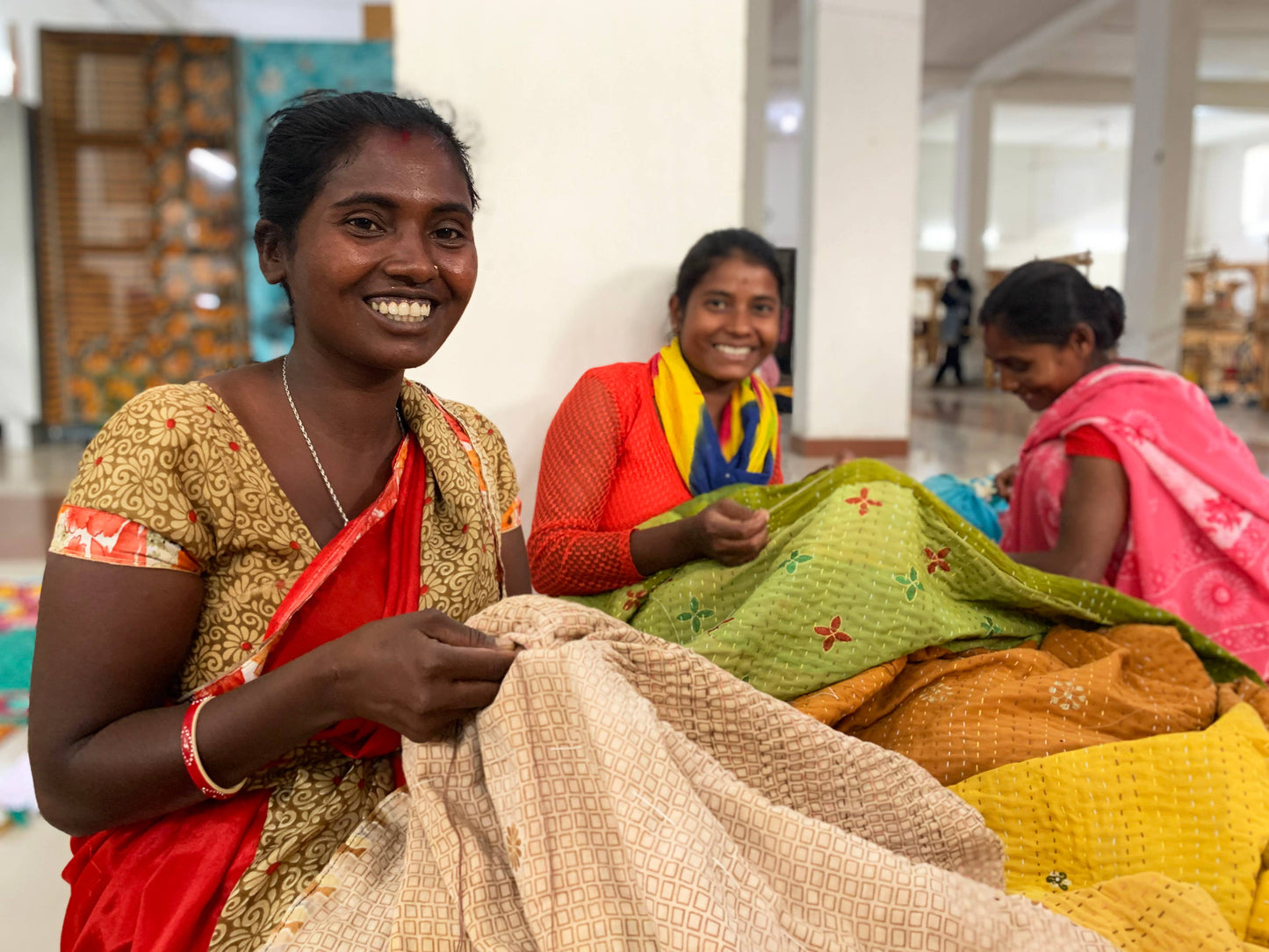 Upcycled & Reversible Kantha Jacket - Long - 1003