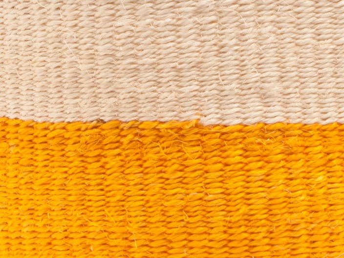 RUKIA: Orange farveblok vævet kurv: Colour Block / XS / Orange