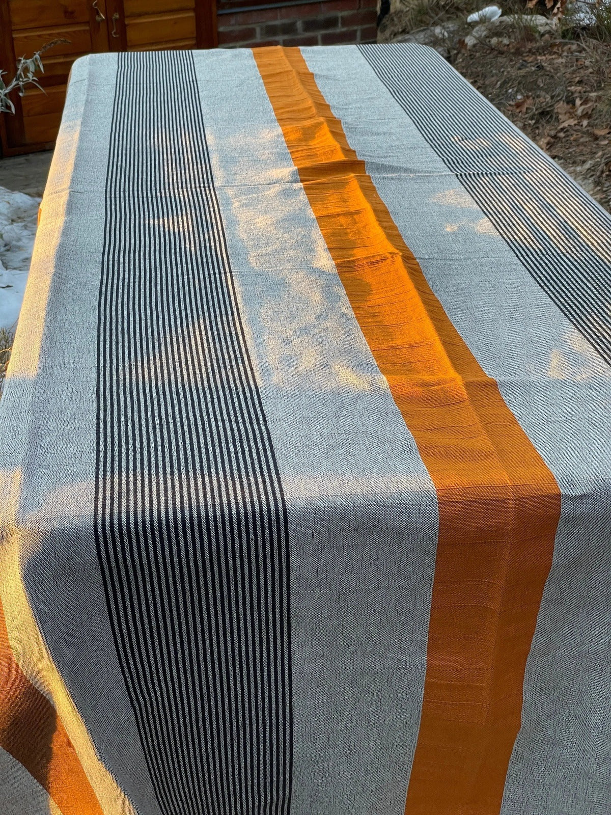Metervare " Wooden Black Black", 132 cm