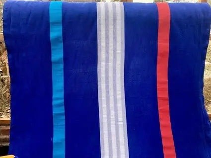 Metervare White Sails Blue Waters ndvevd bomull 132 bredde