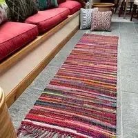 Festival boho rug. Mangefarget fillerye.60x200.