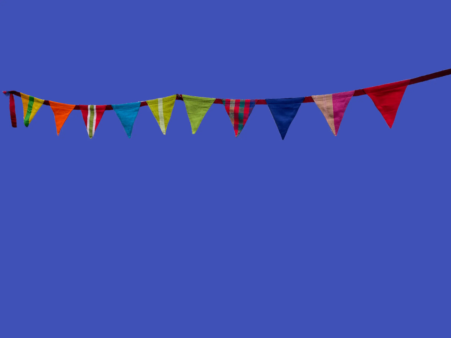 Vimpelkjede triangle bunting 3,3 meter. Håndsydd.