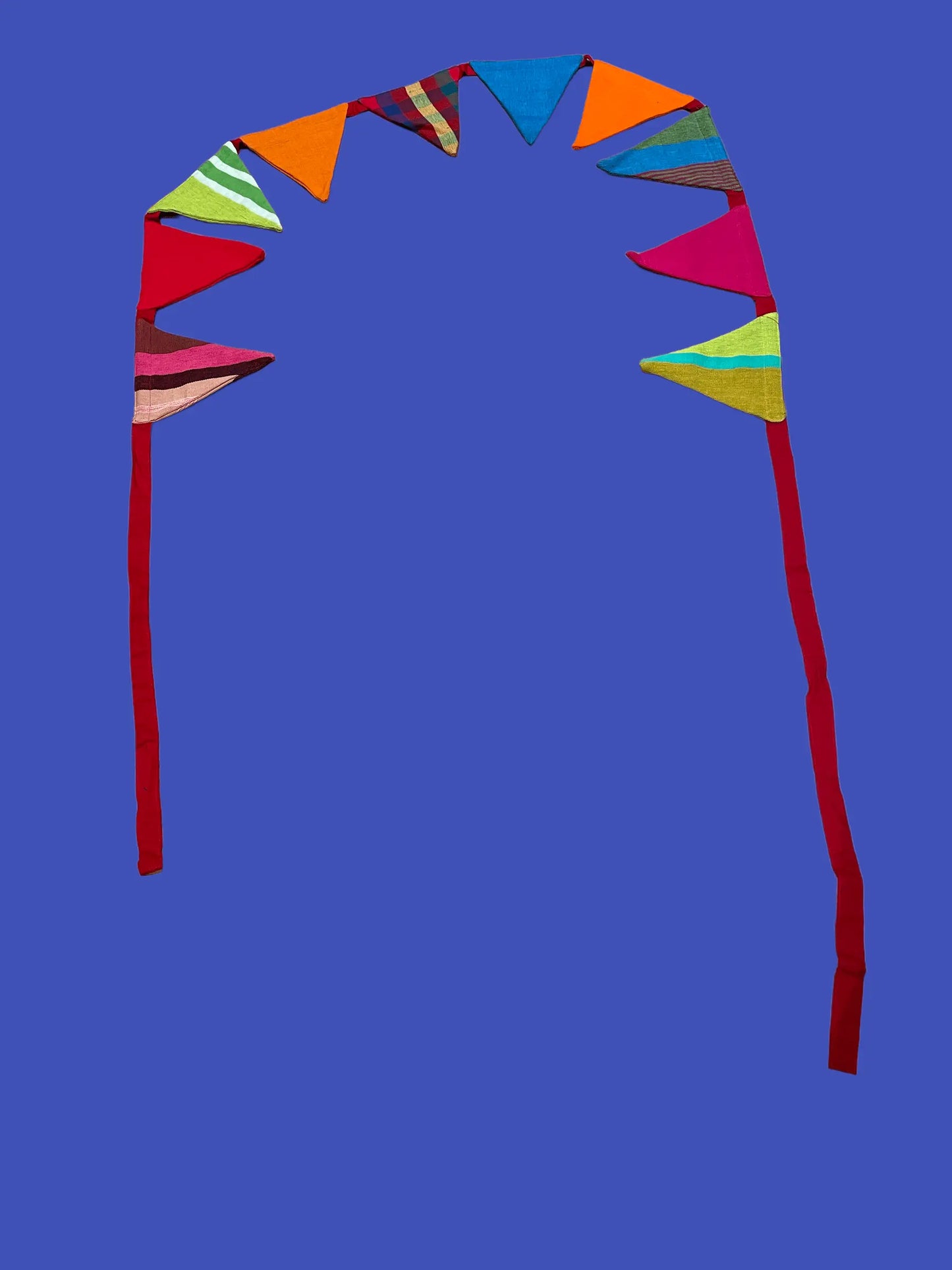 Vimpelkjede triangle bunting 3,3 meter. Håndsydd.