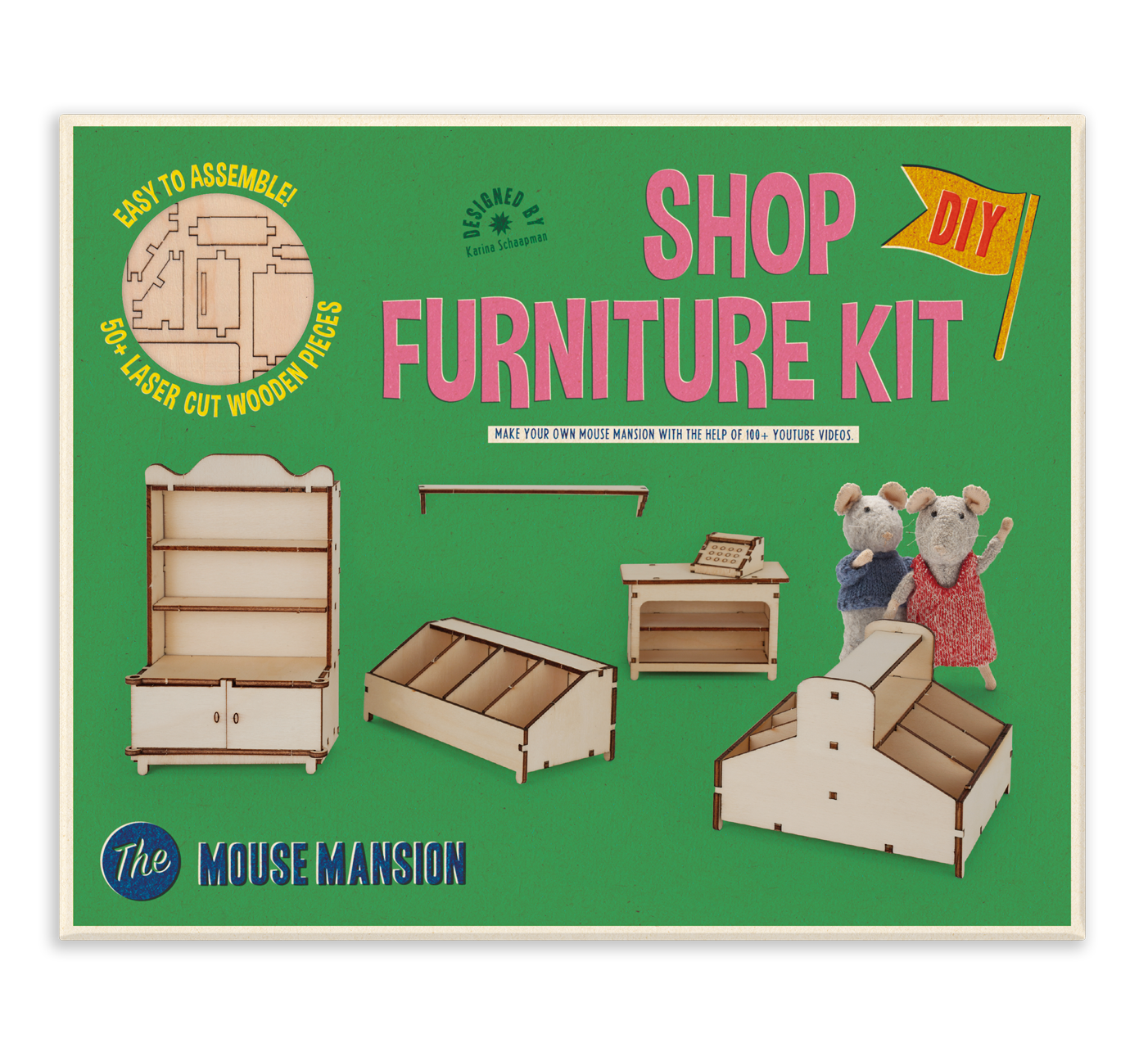Børn DIY-sett, butikkinnredning (skala 1:12)
