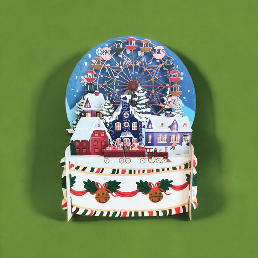 3D-julekort med julelandsby