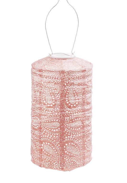 Lanterne Paisley Cylinder - 18 cm - Pink