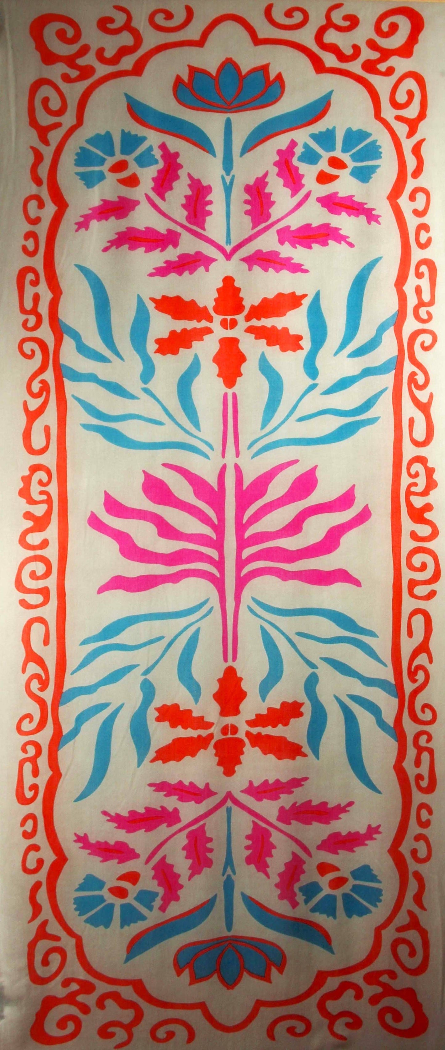 Uld Tørklæde Indira Orange (100x200cm)