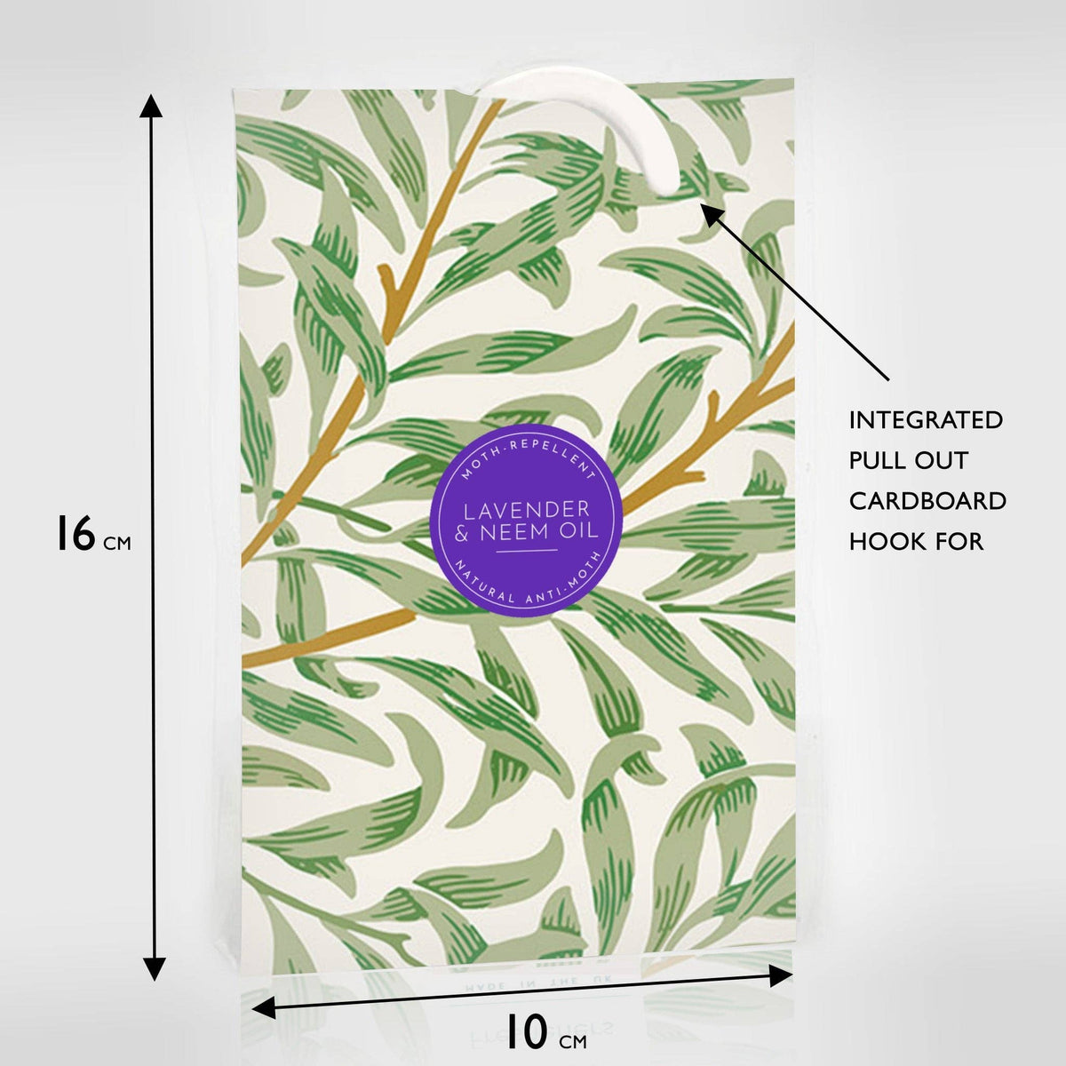Duftposer med lavendel og neemolje, William Morris Willow-mønster, 2 stk.