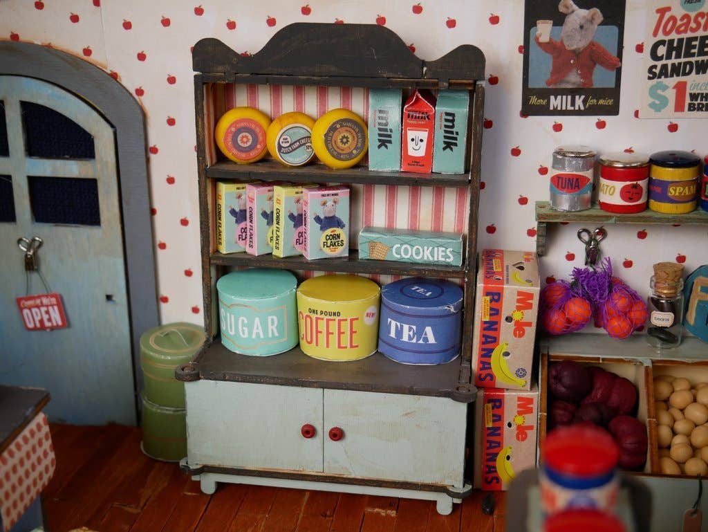 Børn DIY-sett, butikkinnredning (skala 1:12)