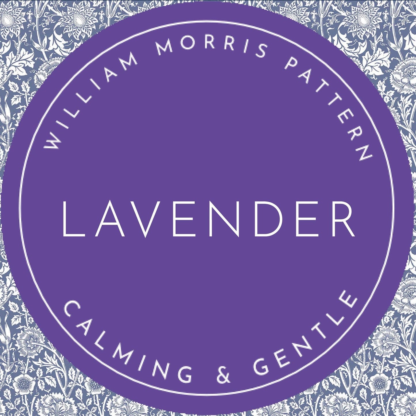 SKUFFEINDLÆG MED LAVENDELDUFT i BLÅT William Morris Design: Lavender