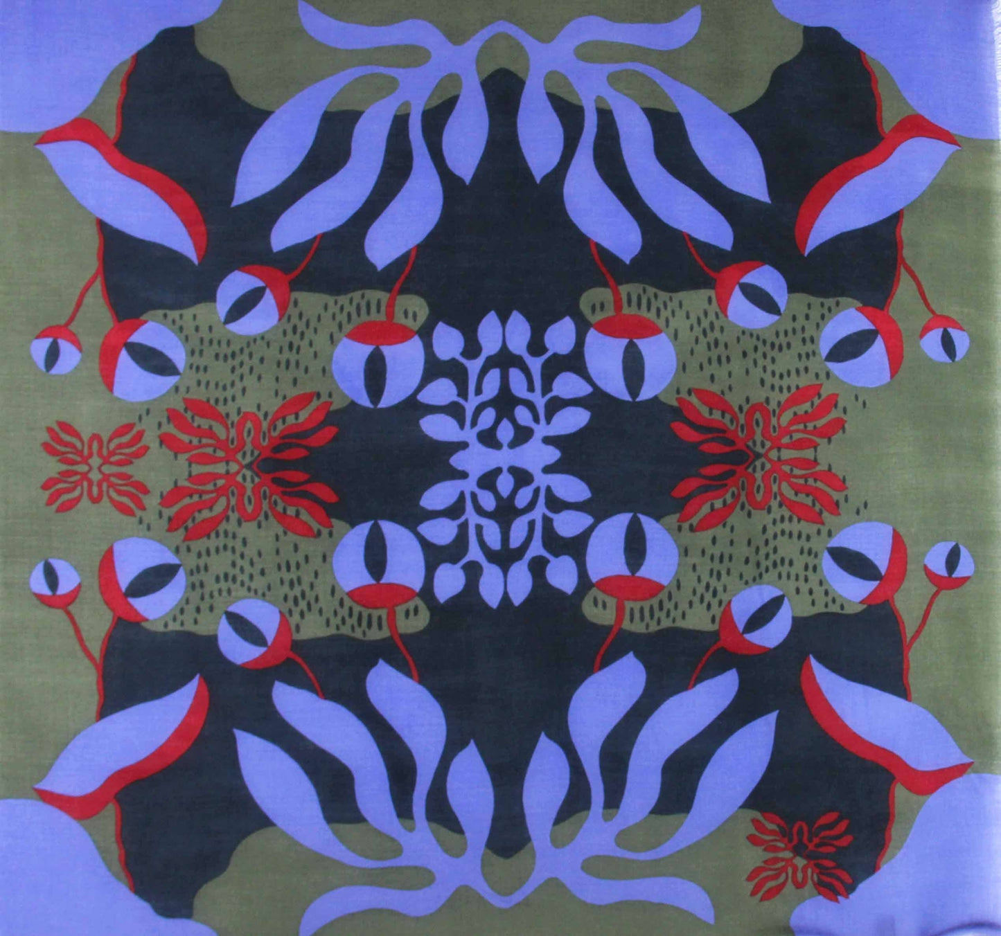 Firkantet Ullskjerf, 100x100cm