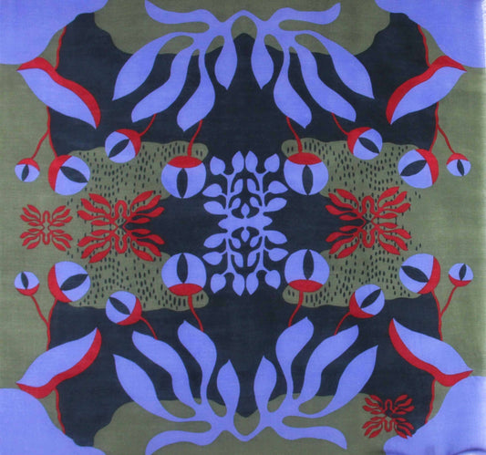 Firkantet Ullskjerf, 100x100cm