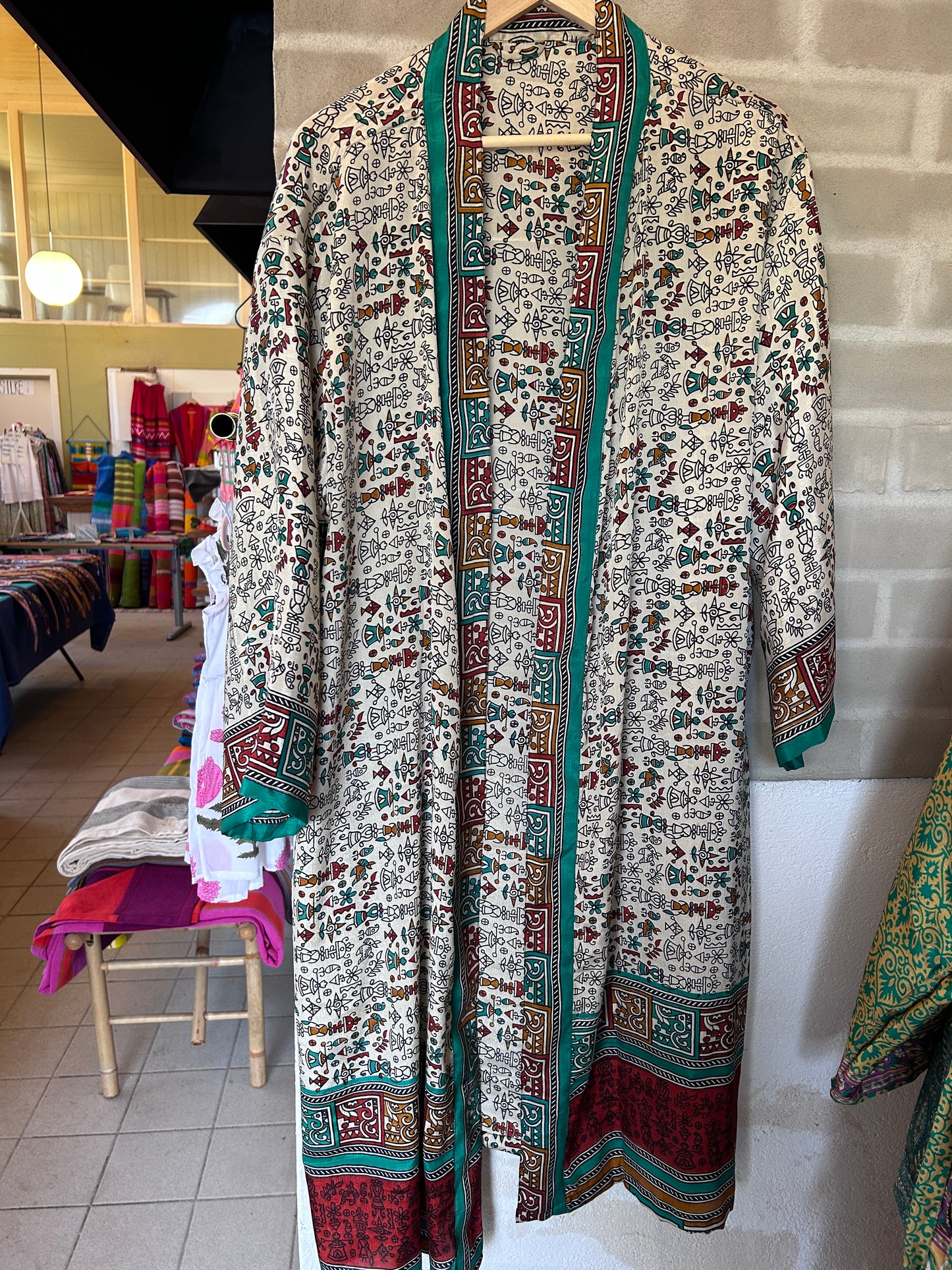 Kimono av res. sarisilke