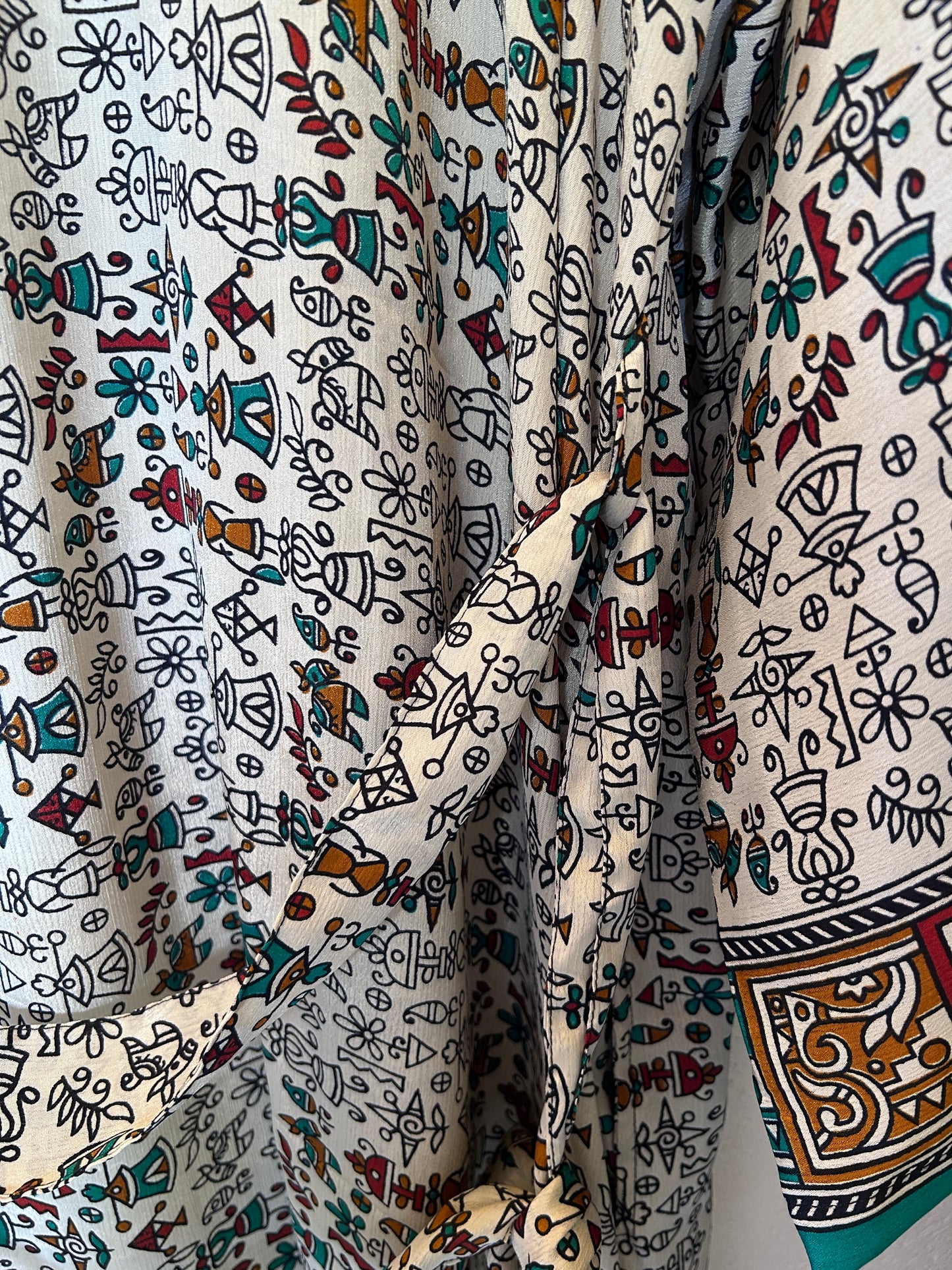 Kimono av res. sarisilke