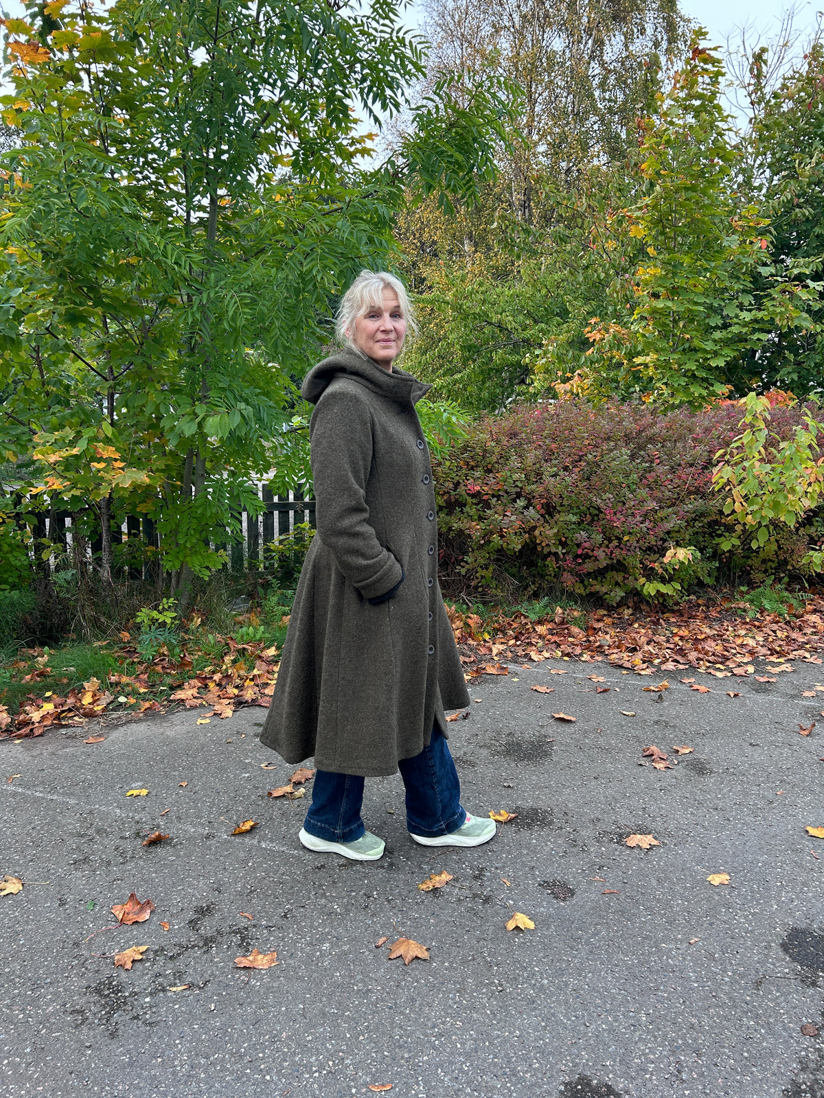 Hettekåpe fra Olars Ulla – oliven