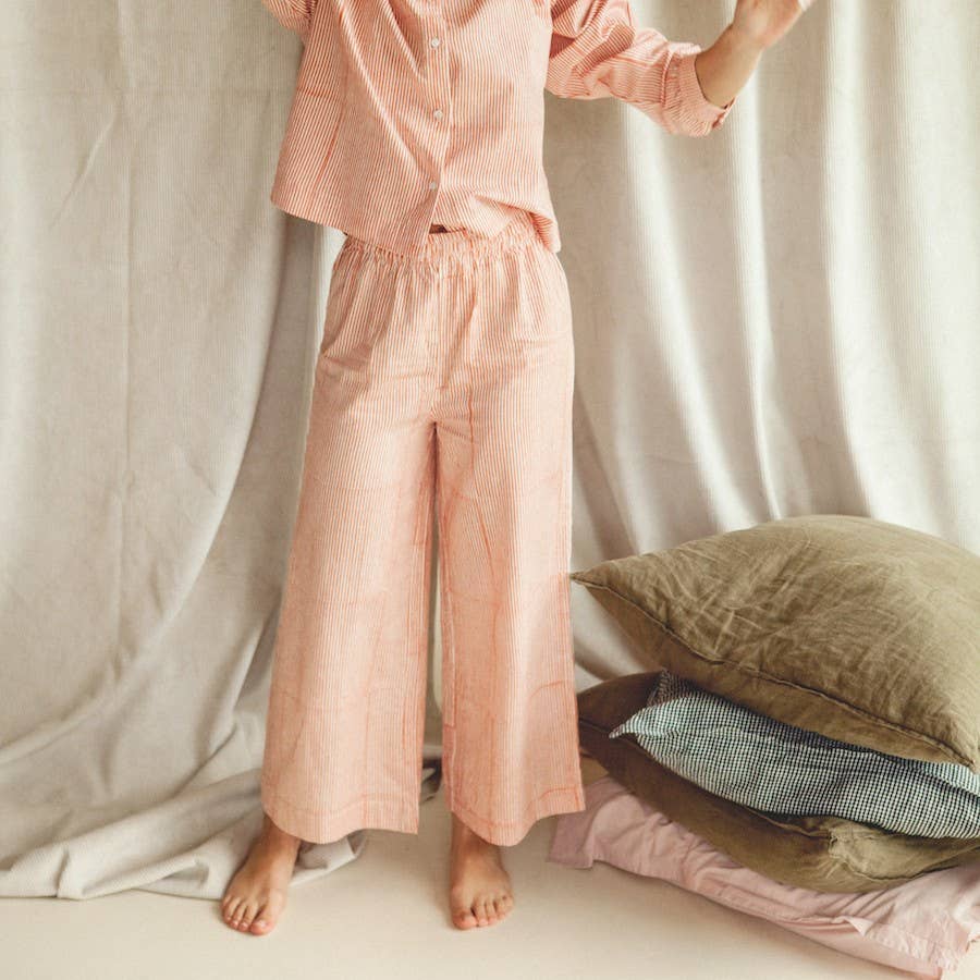 LUNE women's pajamas: Liquorice line / M