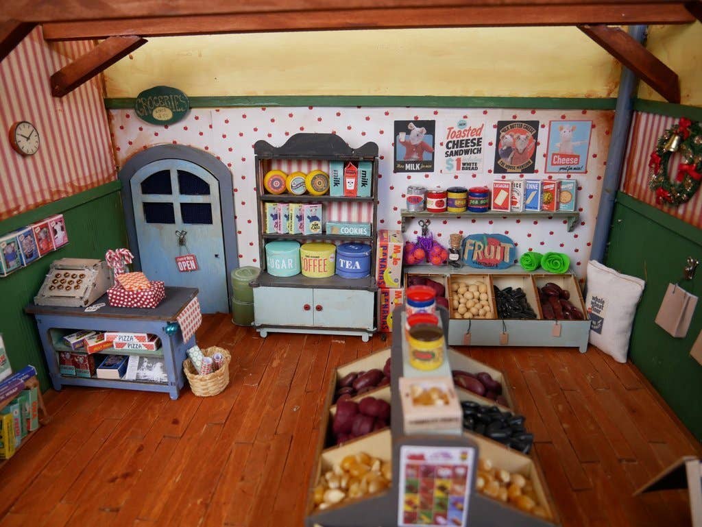 Børn DIY-sett, butikkinnredning (skala 1:12)