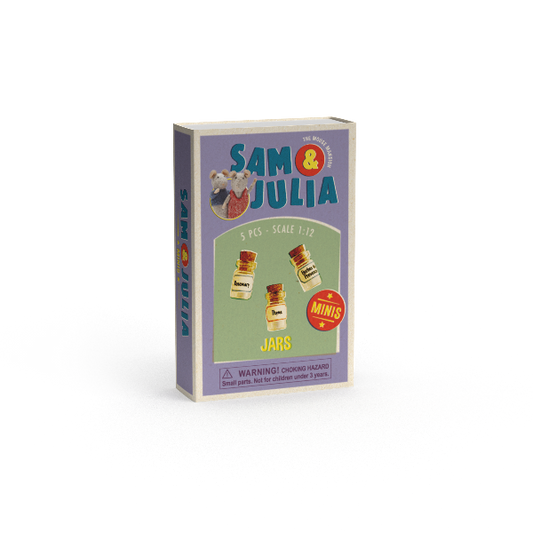 Dukkehusminiatyrer  - kryddersett i fyrstikkeske