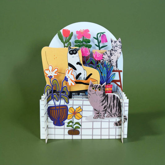 Miniature Verden pop op-kort - Kat