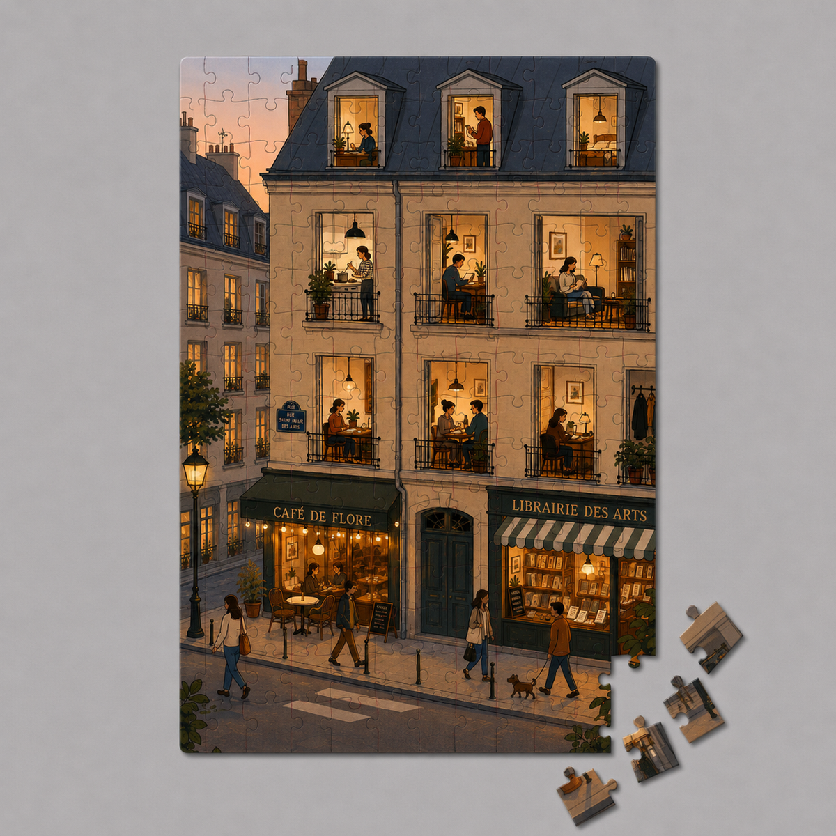 Paris-leilighet mini-puslespill