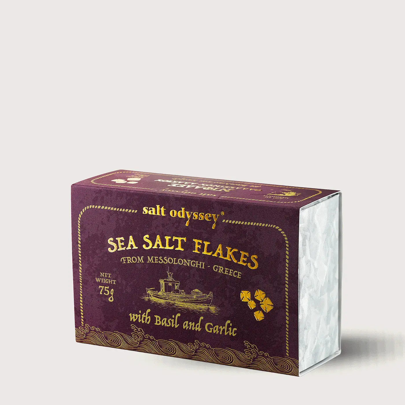 Havsaltflak m. hvidløk og basilikum 75 g