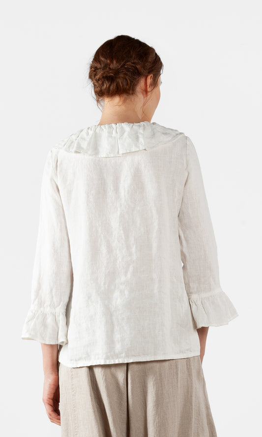 TAFS, langermet bluse i lin